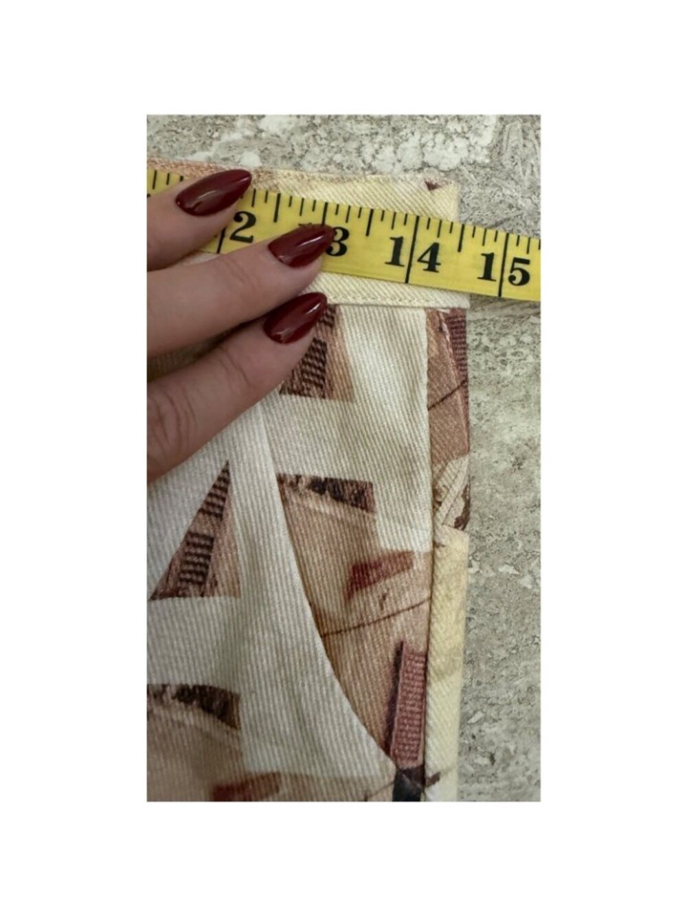 Womens Mini Skirt Neutral Film Graphic A-Line Size 2 NWT Peppermayo On The Edge - Picture 9 of 15